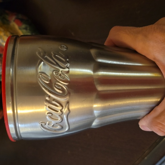 Coca-Cola metal cup with brand - Picture 2 of 6